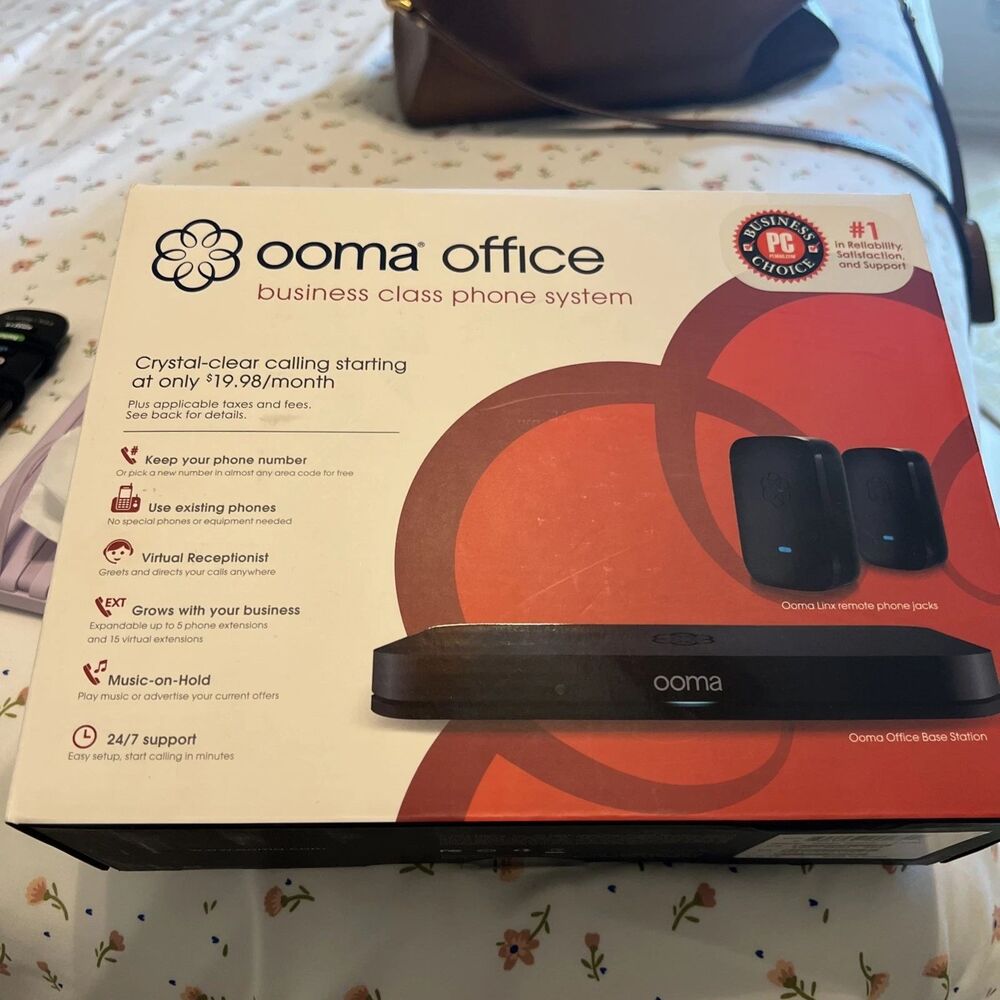 Ooma Office Business Phone System with 2 Ooma Linx Devices